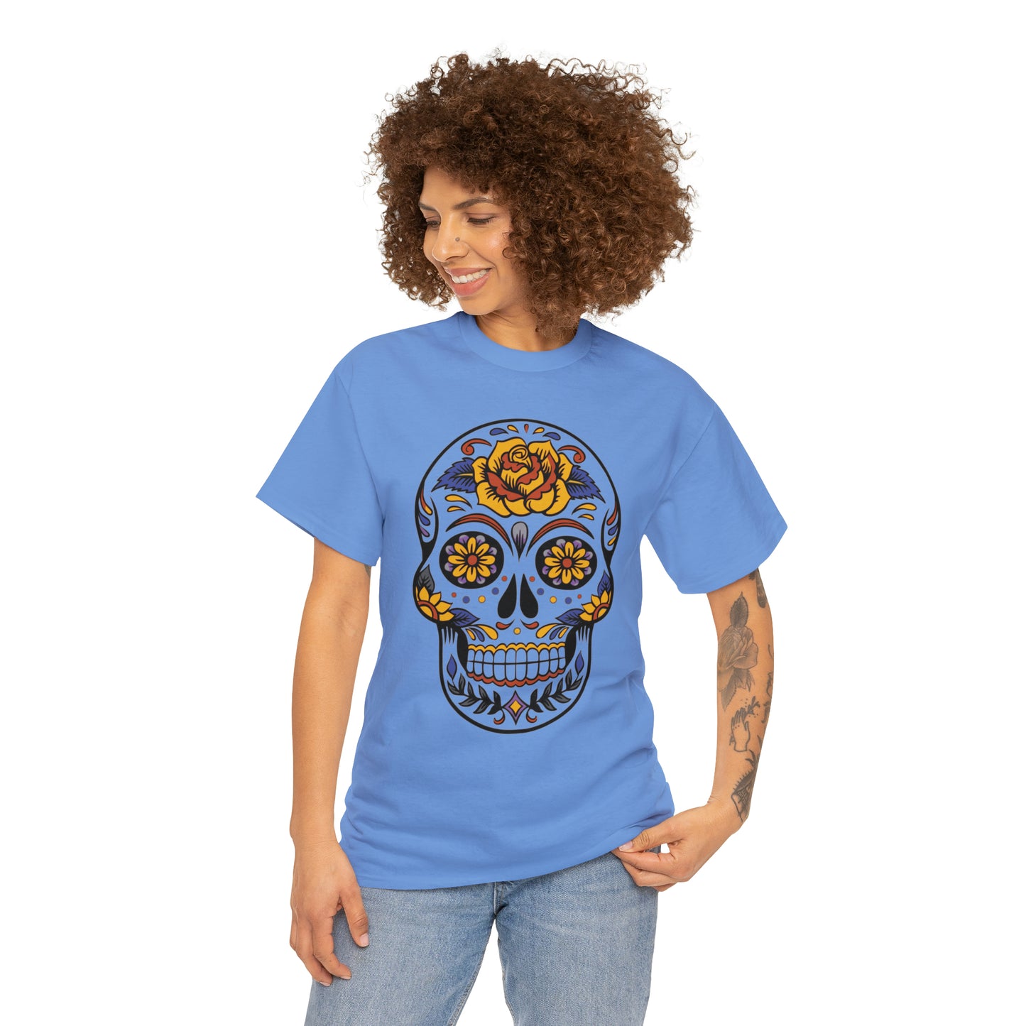 Halloween Day of the Dead 03 - Unisex Heavy Cotton Tee
