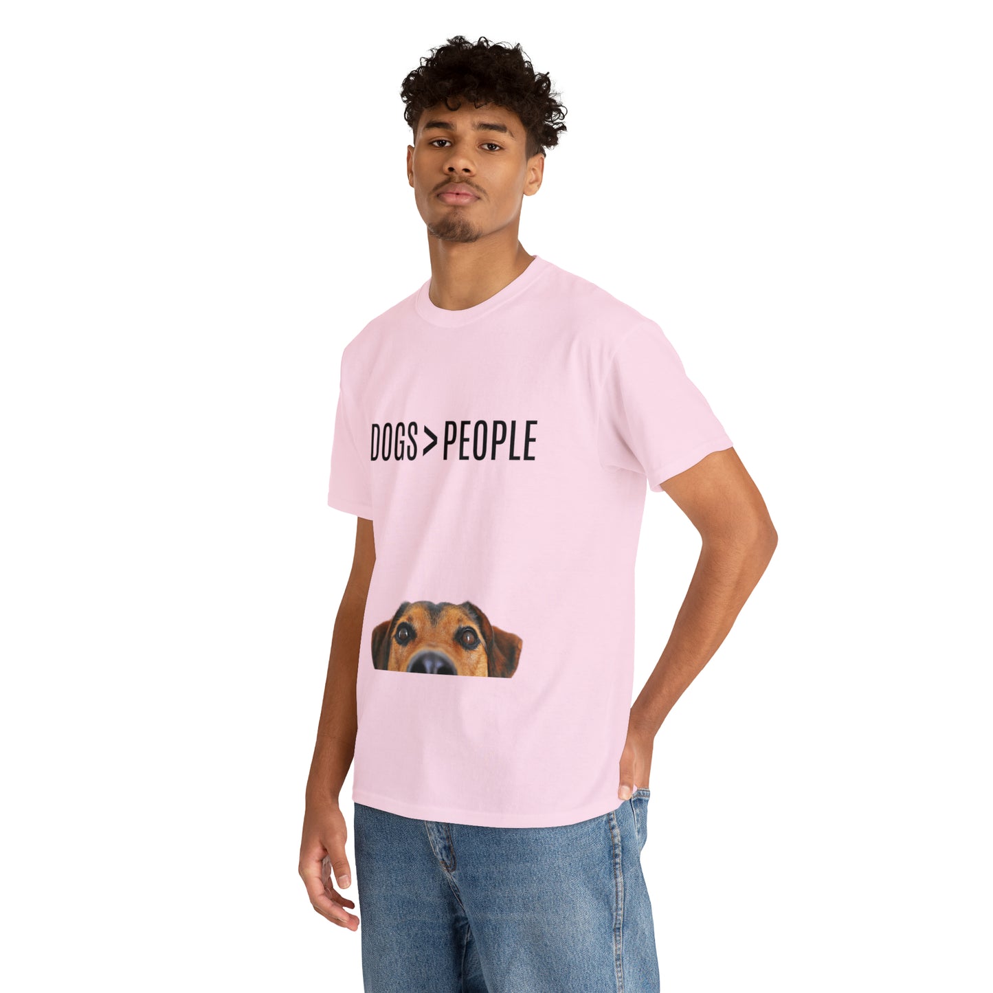 Dogs>People - Unisex Heavy Cotton Tee