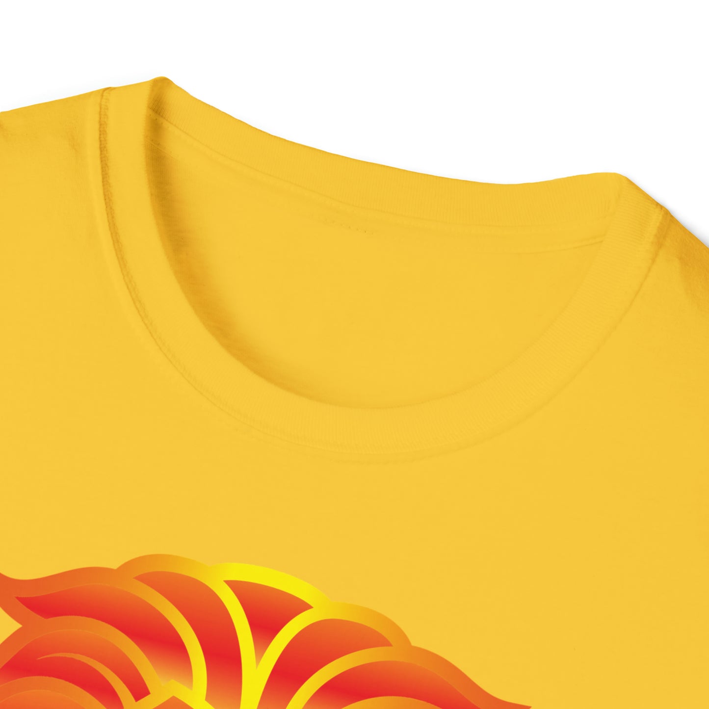 Lions Head Fire - Unisex Softstyle T-Shirt