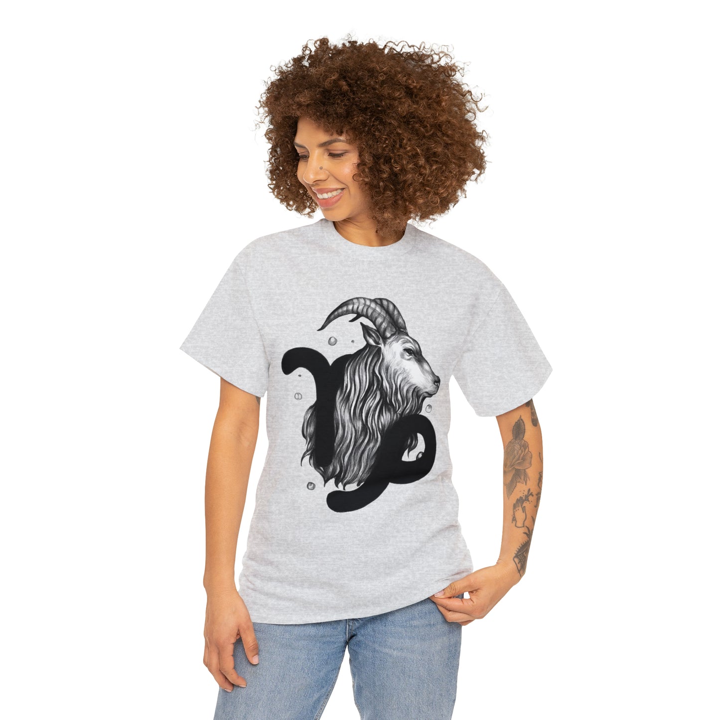Capricorn Zodiac Sign - Unisex Heavy Cotton Tee