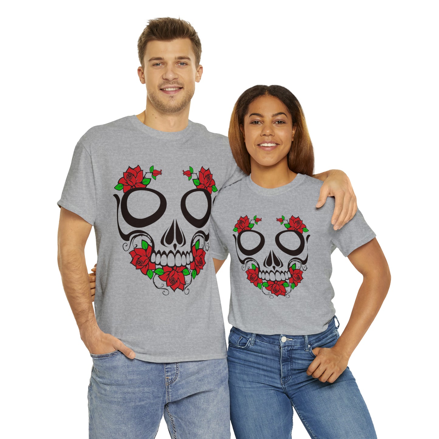 Halloween Day of the Dead 01 - Unisex Heavy Cotton Tee