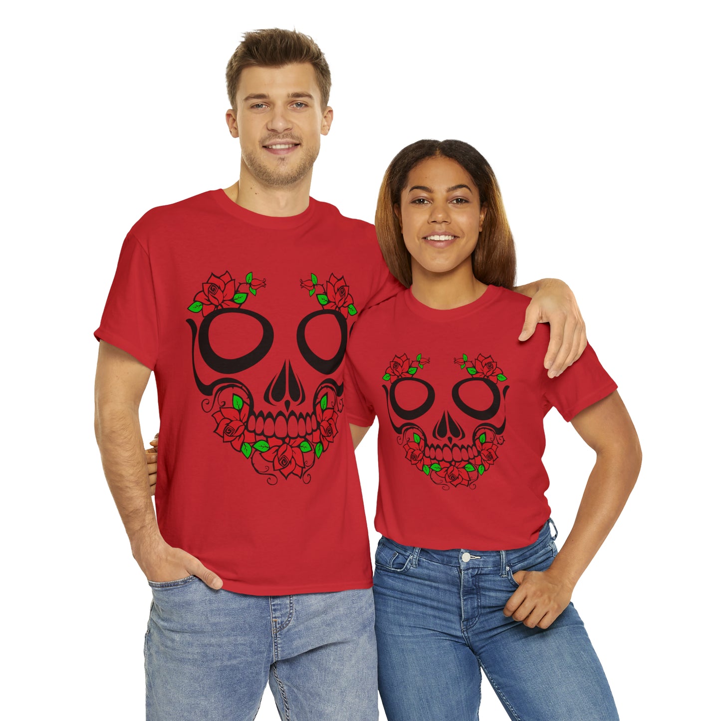 Halloween Day of the Dead 01 - Unisex Heavy Cotton Tee
