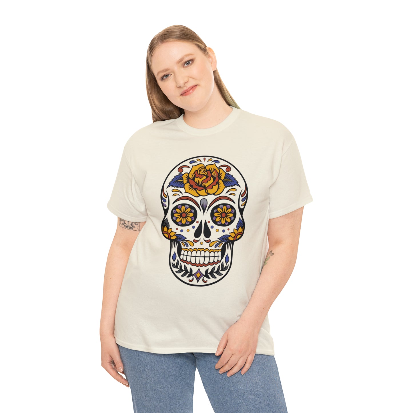 Halloween Day of the Dead 03 - Unisex Heavy Cotton Tee