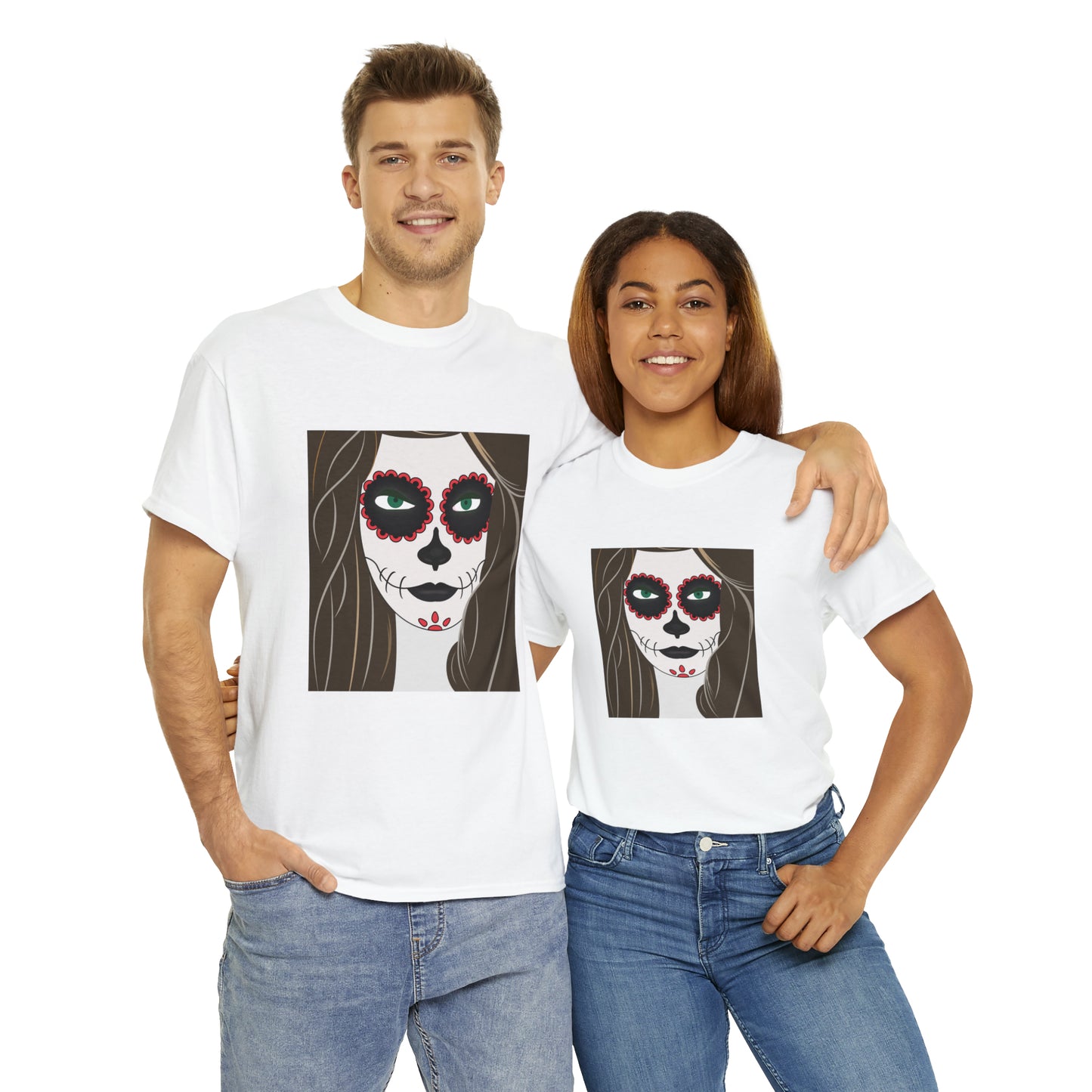 Halloween Day of the Dead 02 - Unisex Heavy Cotton Tee