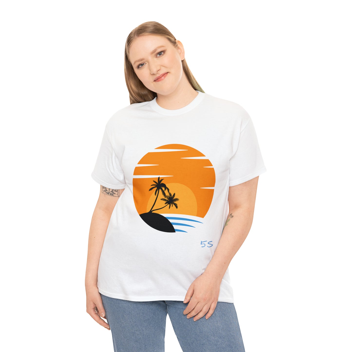 SunSet #002 - Unisex Heavy Cotton Tee