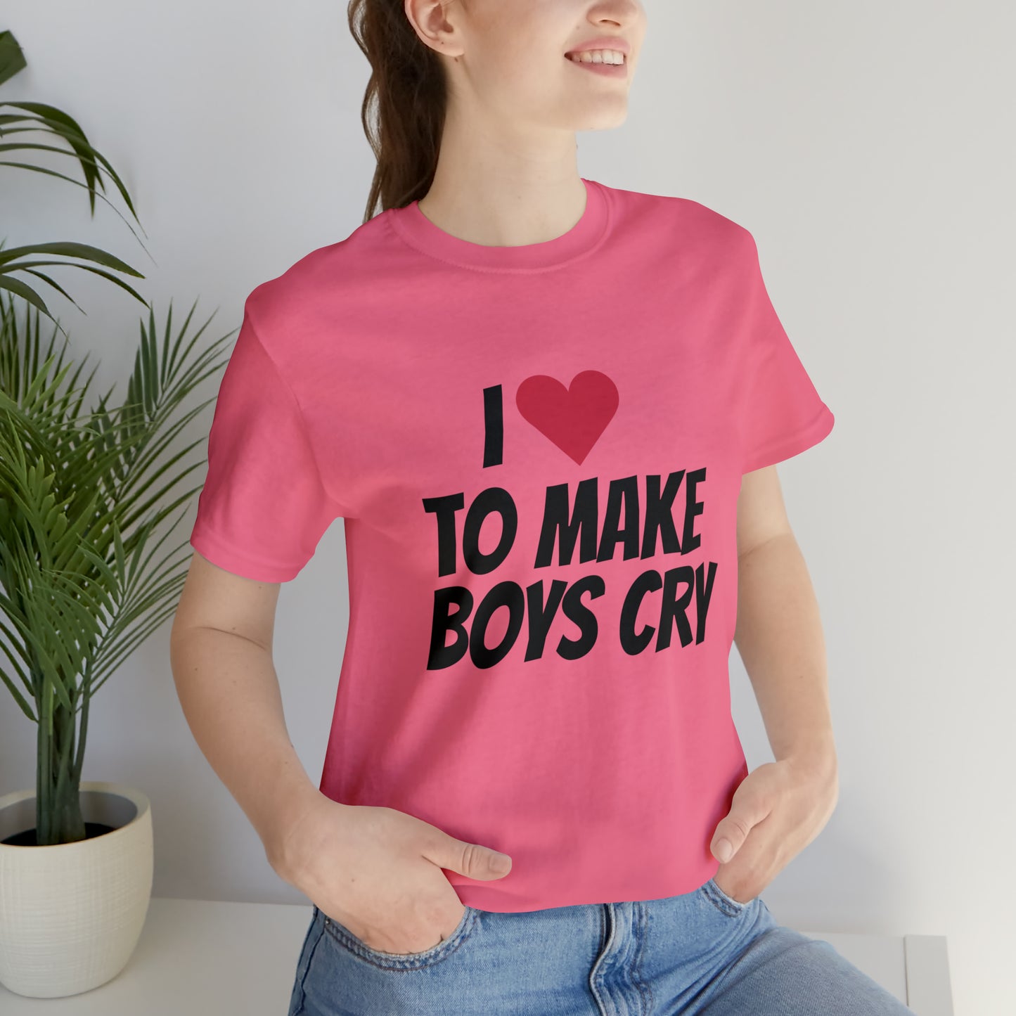 Make Boys Cry - Unisex Jersey Short Sleeve Tee