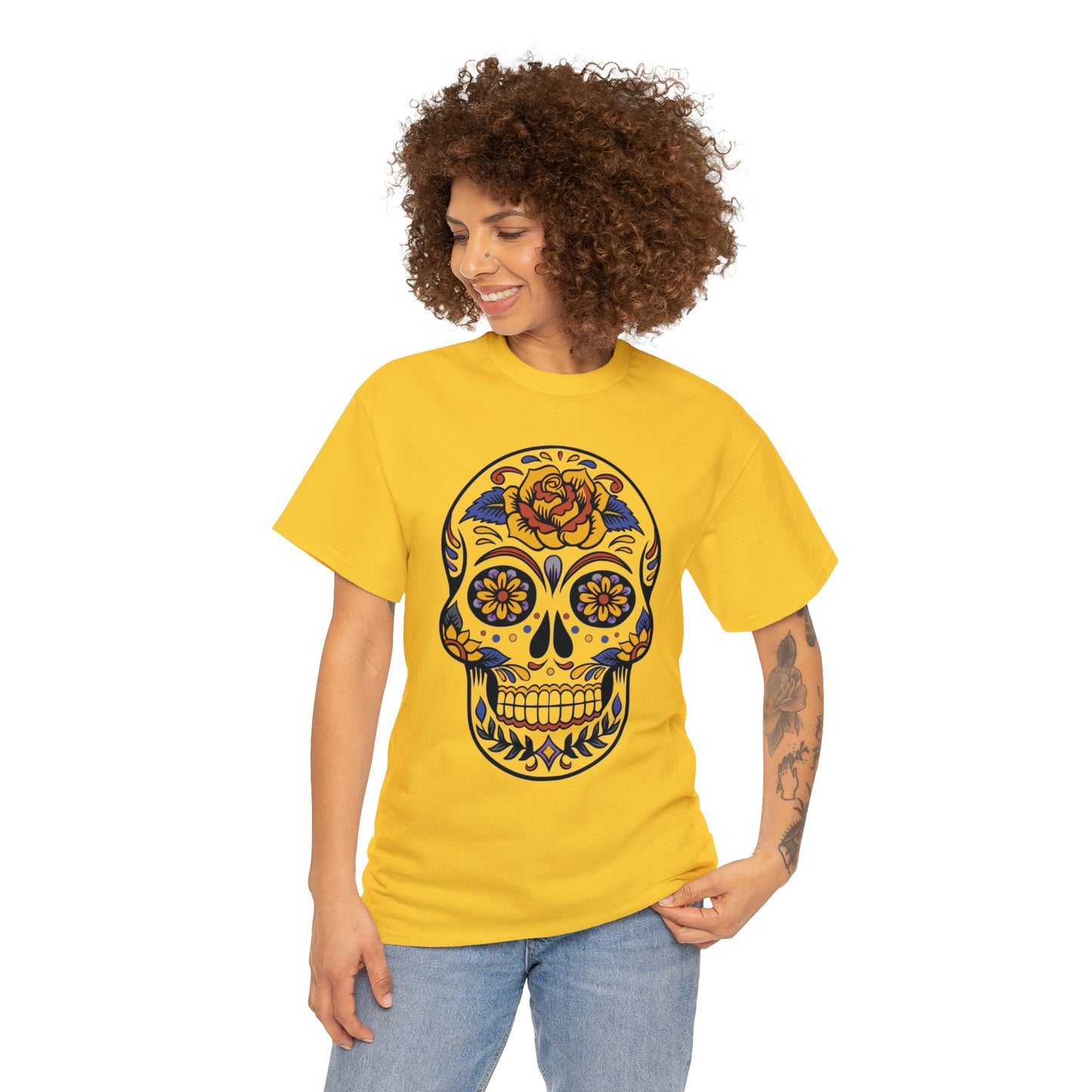 Halloween Day of the Dead 03 - Unisex Heavy Cotton Tee