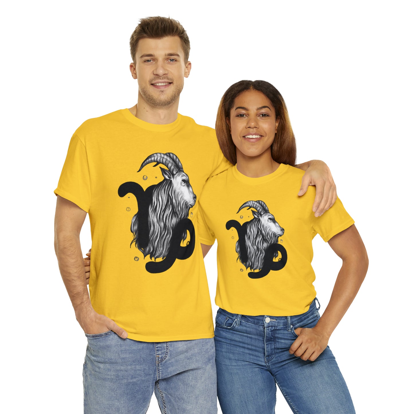 Capricorn Zodiac Sign - Unisex Heavy Cotton Tee