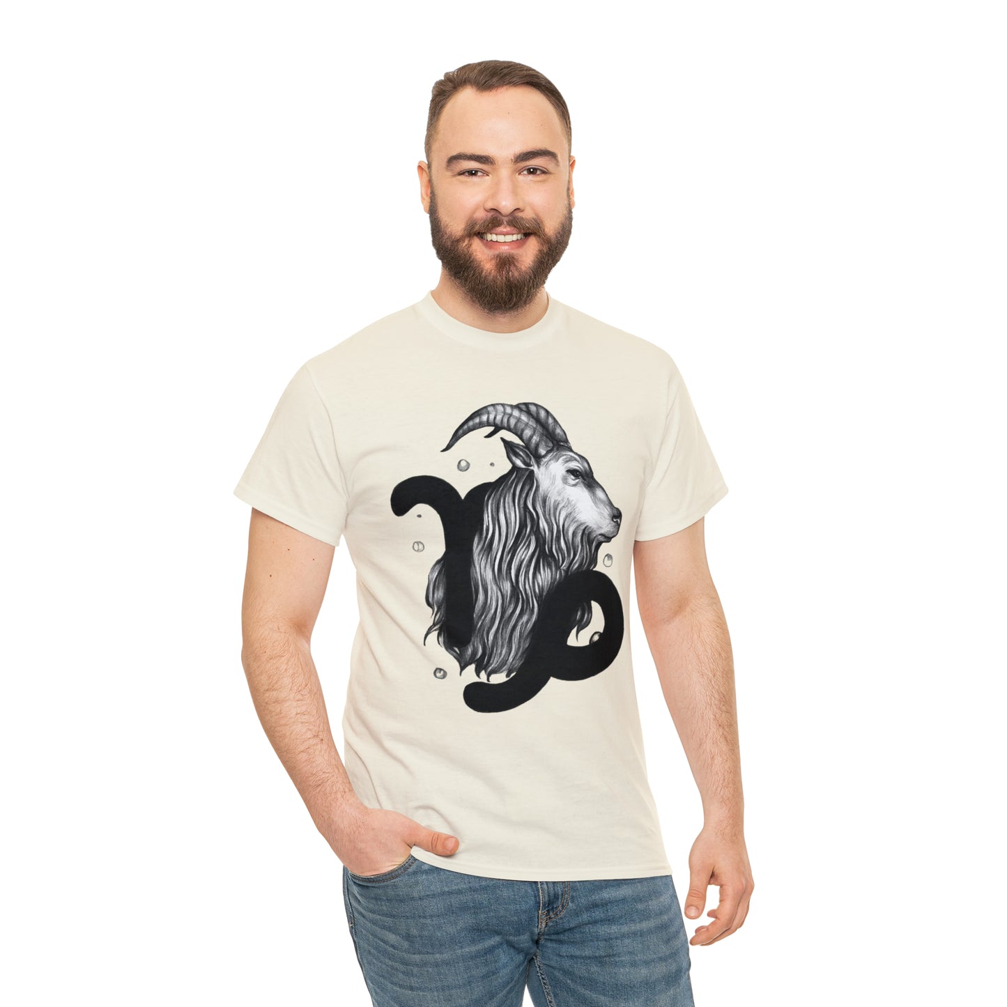 Capricorn Zodiac Sign - Unisex Heavy Cotton Tee
