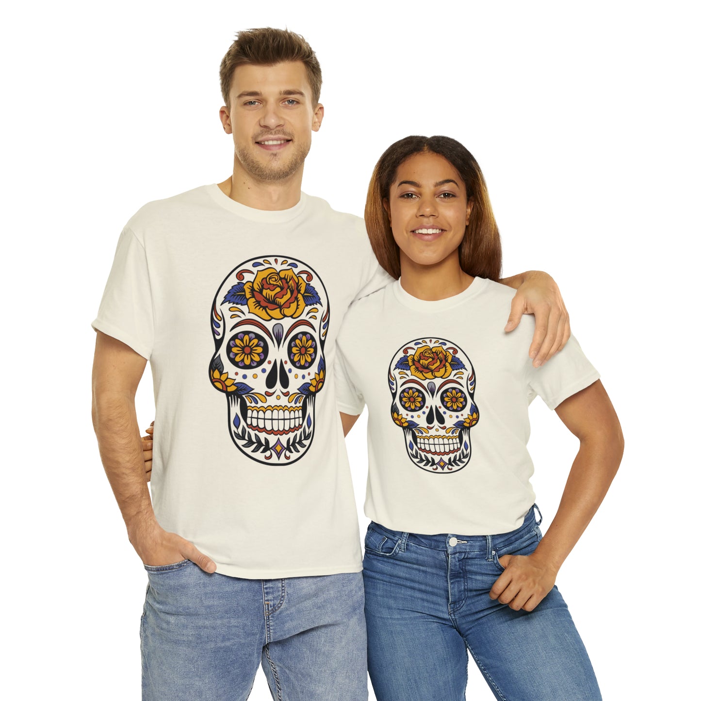 Halloween Day of the Dead 03 - Unisex Heavy Cotton Tee