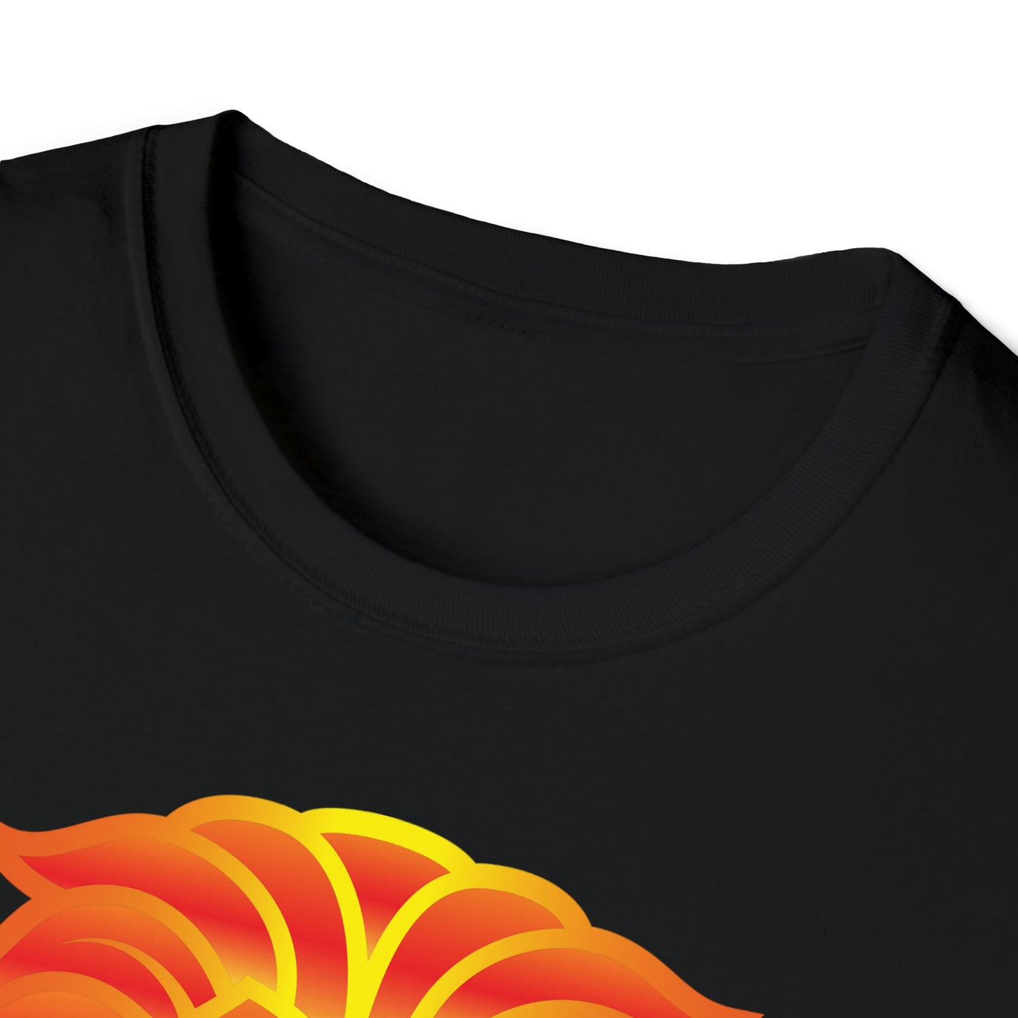 Lions Head Fire - Unisex Softstyle T-Shirt