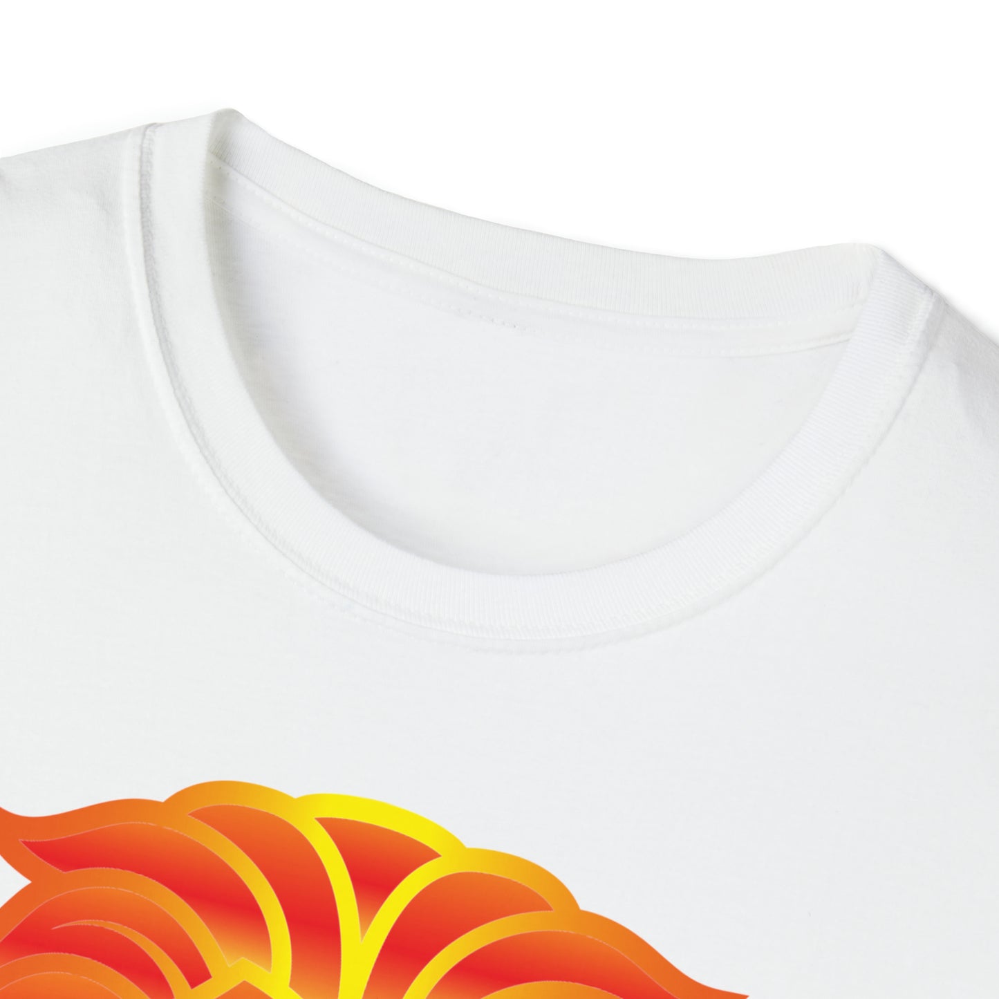 Lions Head Fire - Unisex Softstyle T-Shirt