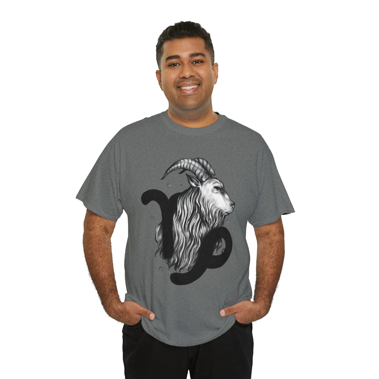 Capricorn Zodiac Sign - Unisex Heavy Cotton Tee