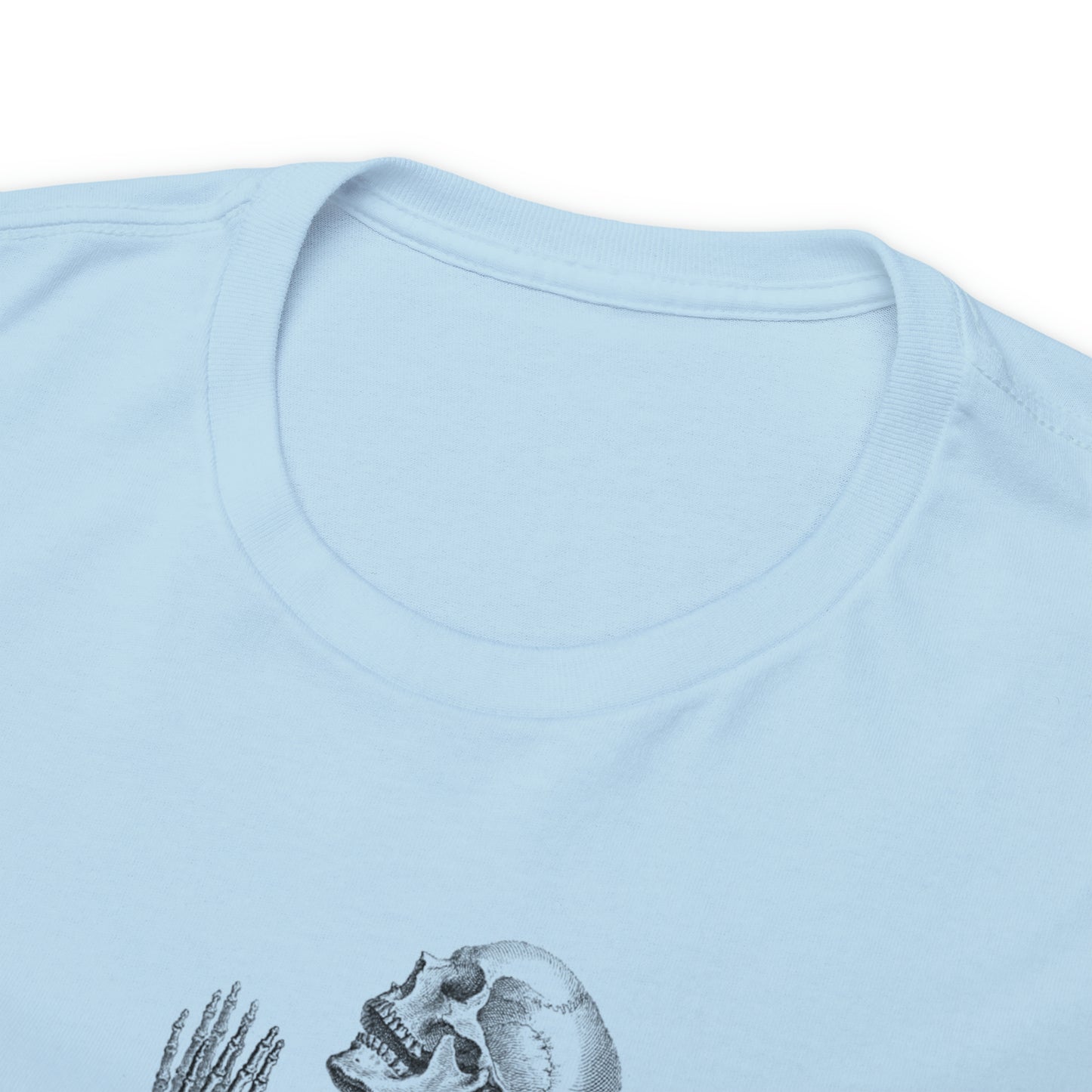 Halloween Praying Skeleton - Unisex Heavy Cotton Tee