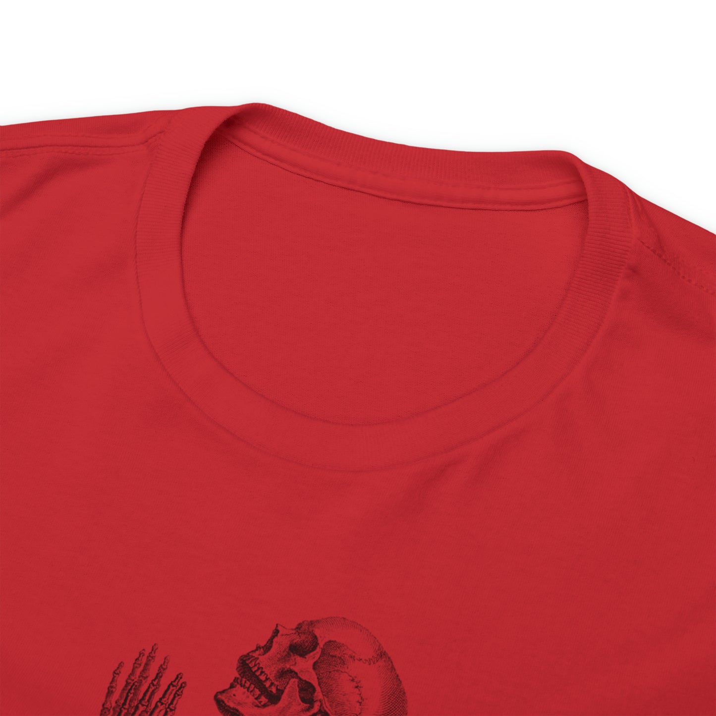 Halloween Praying Skeleton - Unisex Heavy Cotton Tee