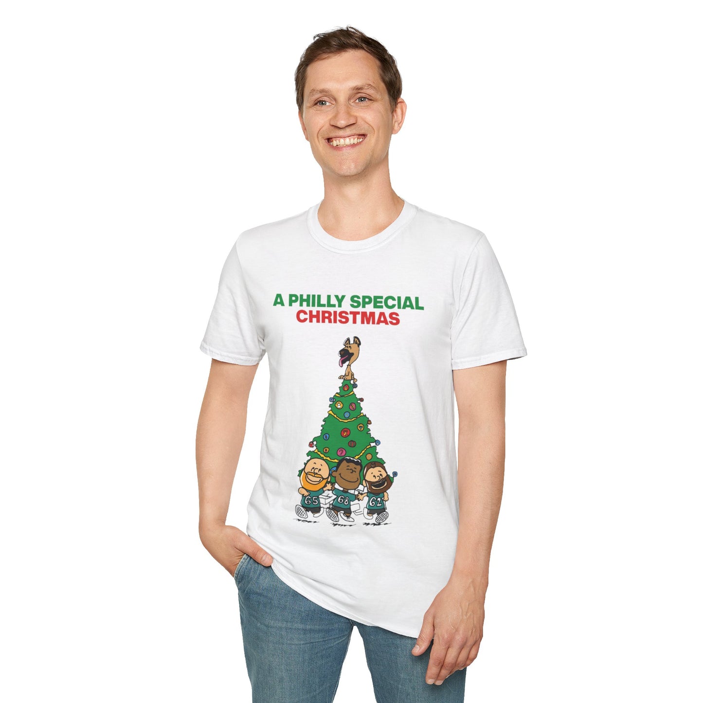 Philadelphia Eagles Christmas - Unisex Softstyle T-Shirt