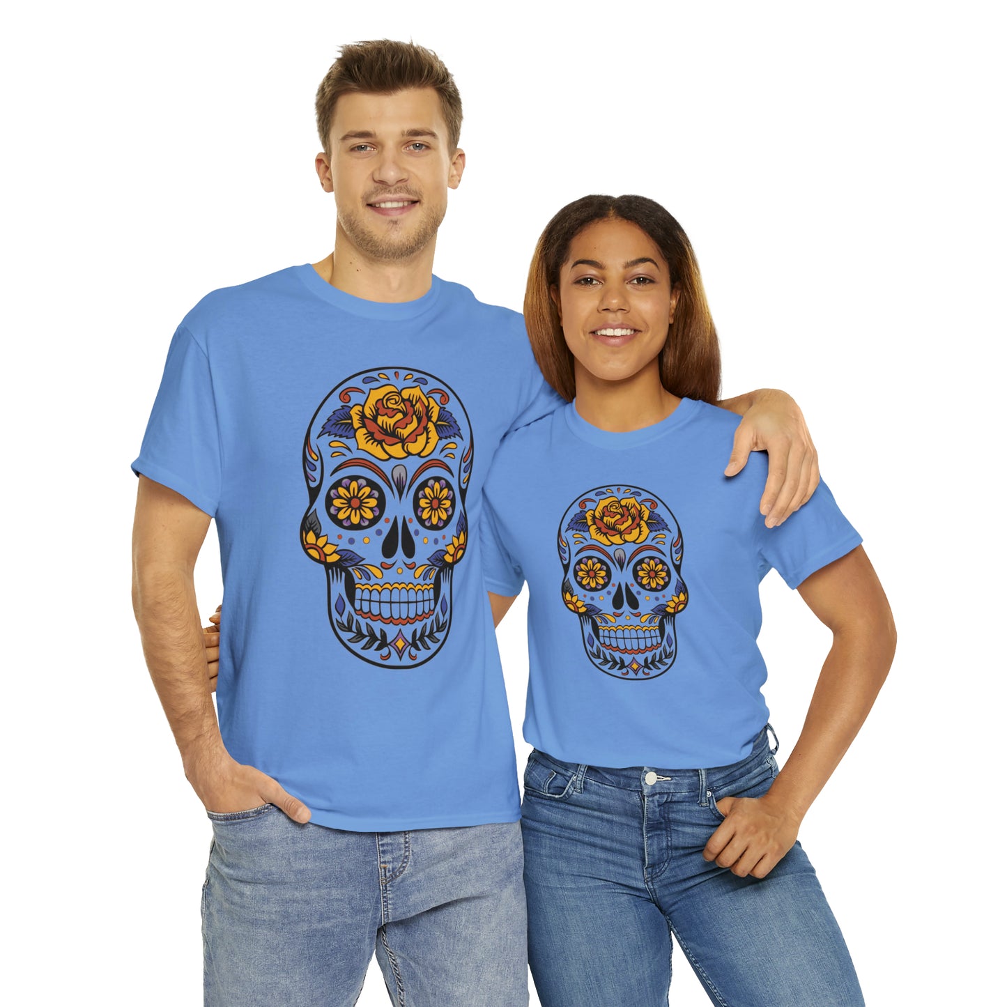 Halloween Day of the Dead 03 - Unisex Heavy Cotton Tee