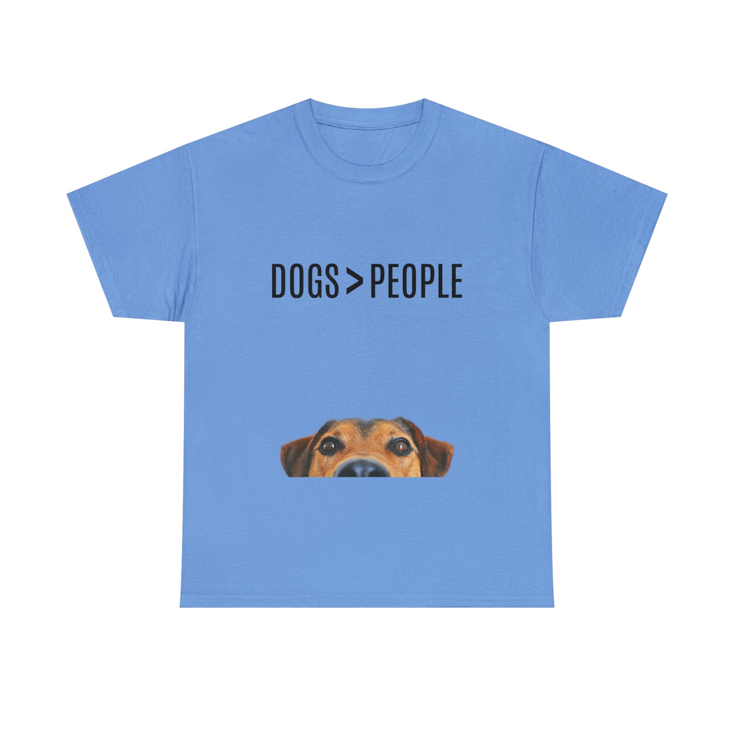 Dogs>People - Unisex Heavy Cotton Tee