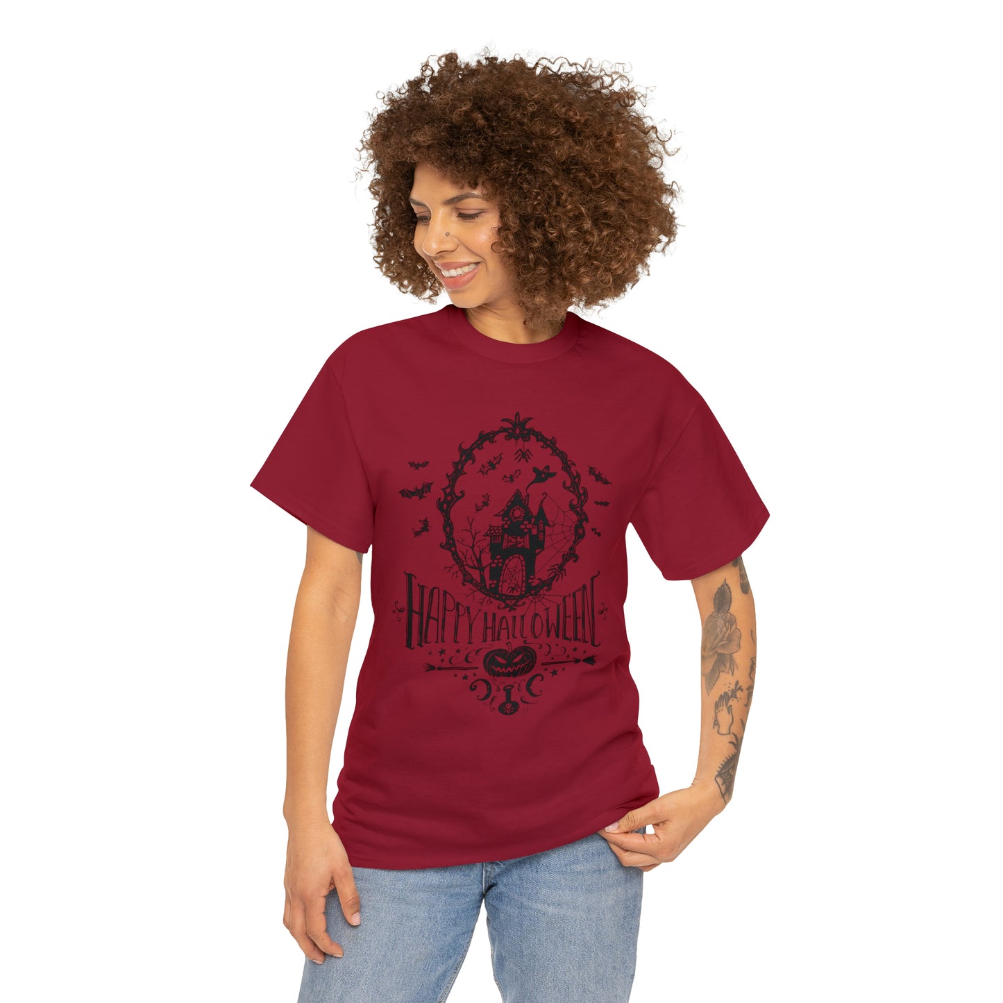 Halloween Happy Halloween - Unisex Heavy Cotton Tee