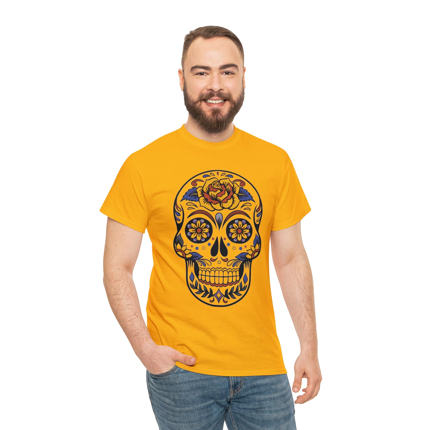 Halloween Day of the Dead 03 - Unisex Heavy Cotton Tee
