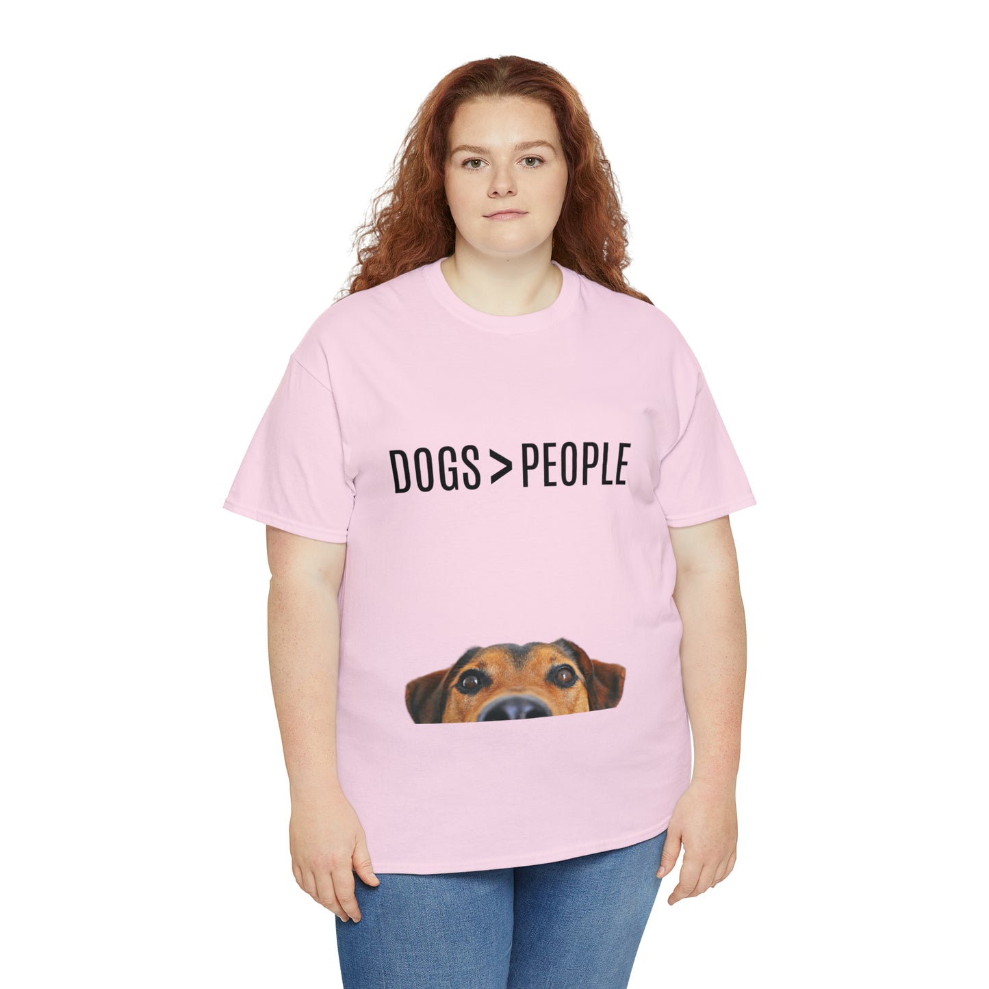 Dogs>People - Unisex Heavy Cotton Tee