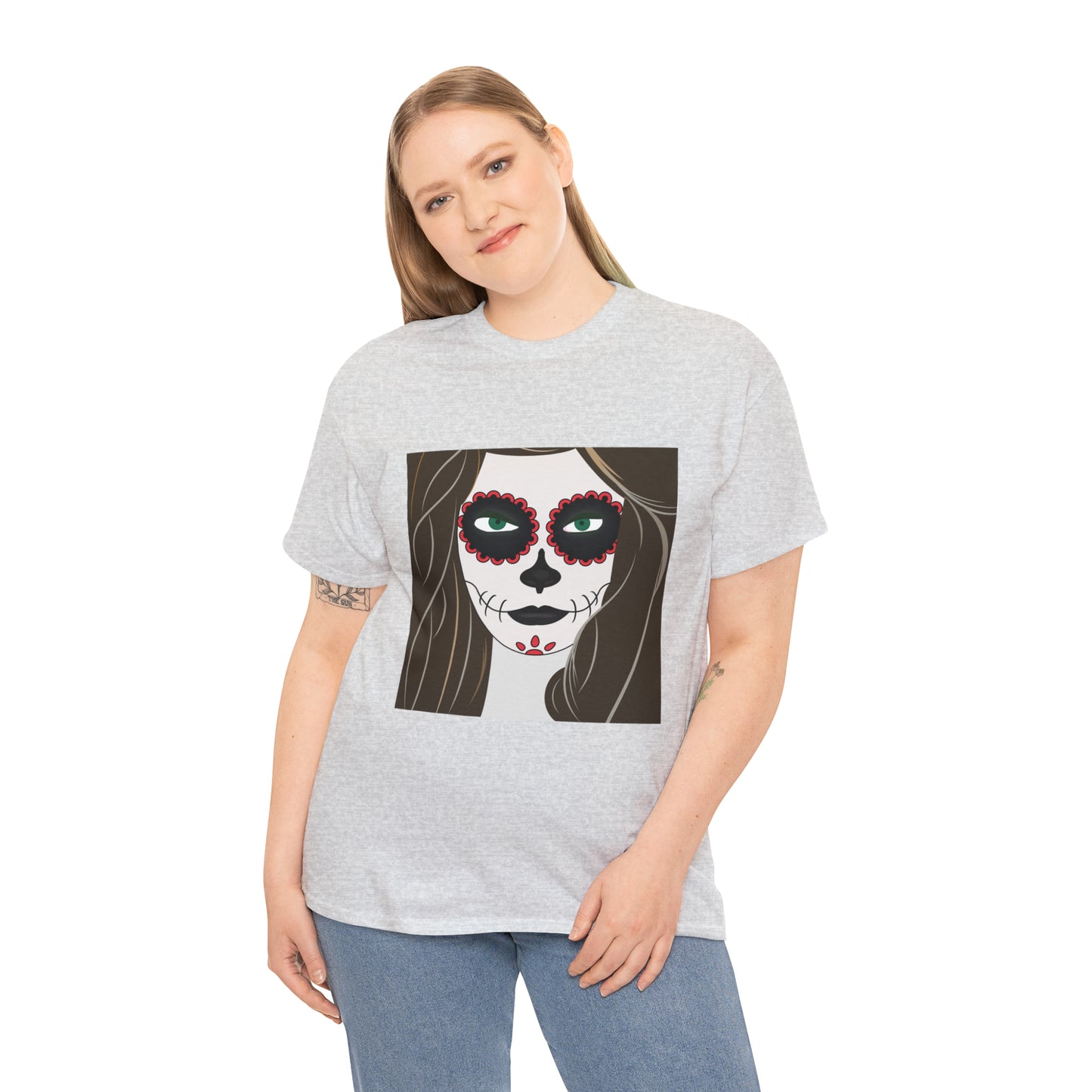 Halloween Day of the Dead 02 - Unisex Heavy Cotton Tee