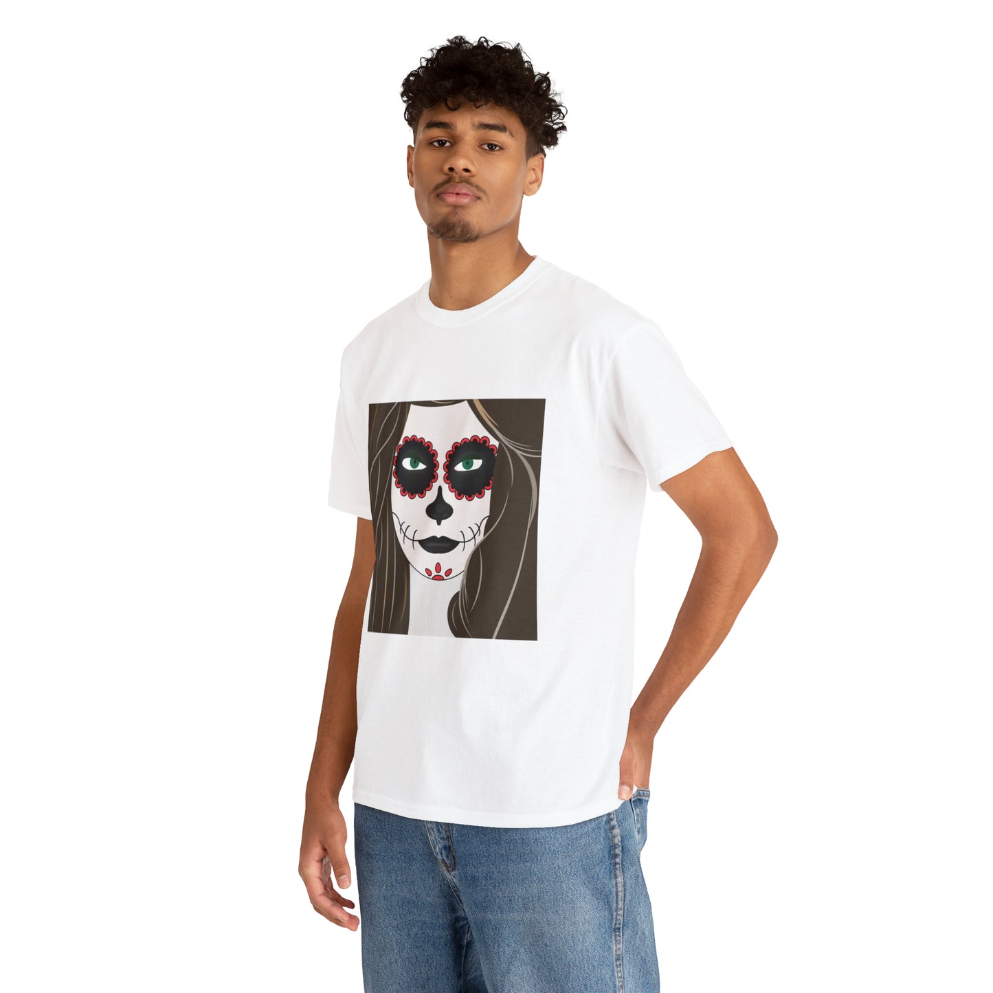 Halloween Day of the Dead 02 - Unisex Heavy Cotton Tee