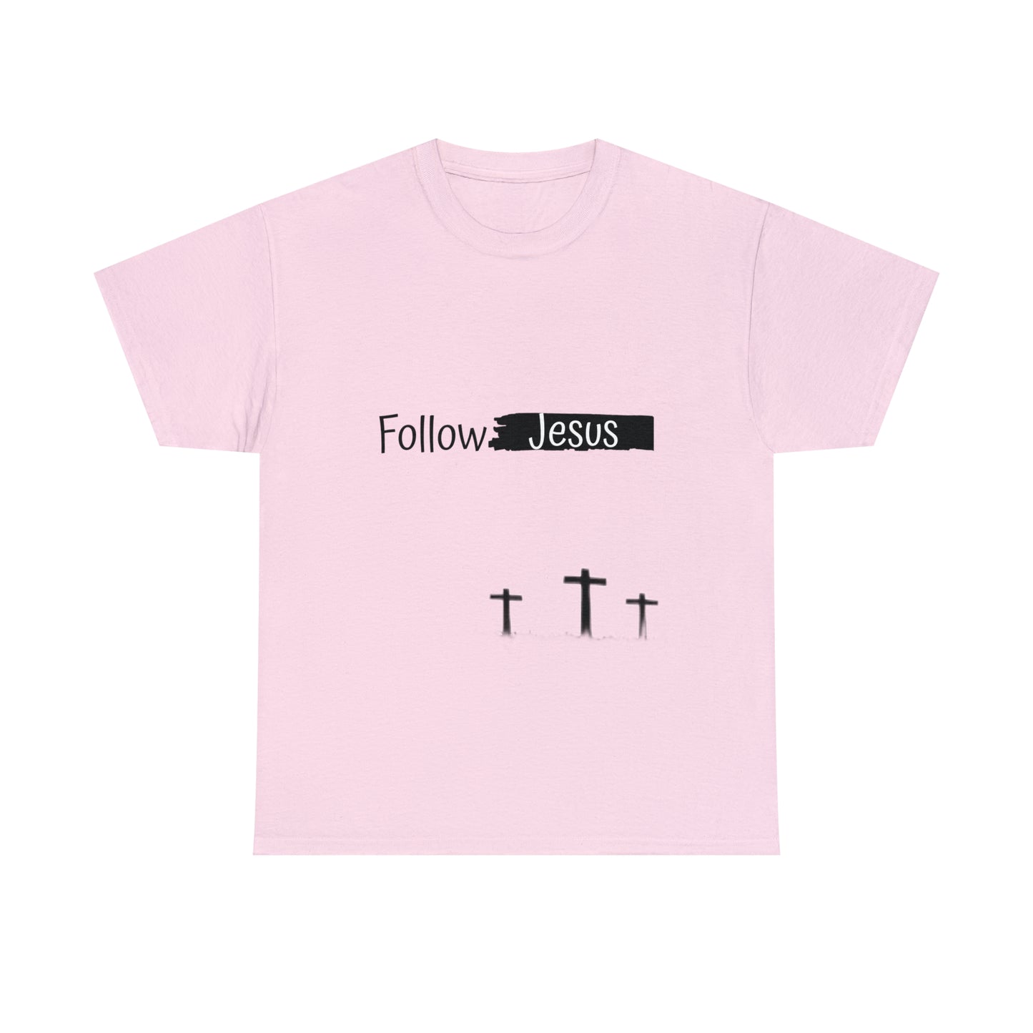 Follow Jesus01 Christian tshirt - Unisex Heavy Cotton Tee
