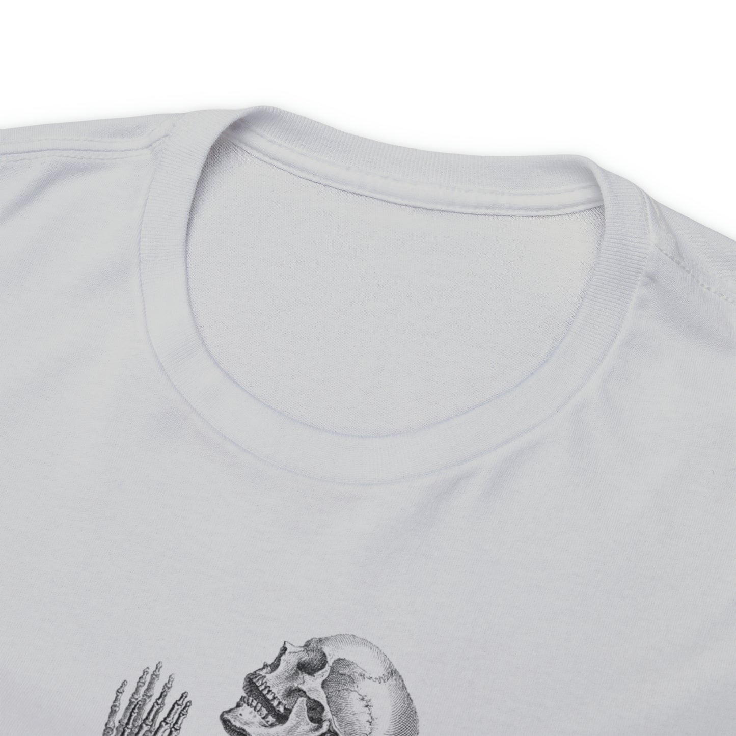 Halloween Praying Skeleton - Unisex Heavy Cotton Tee