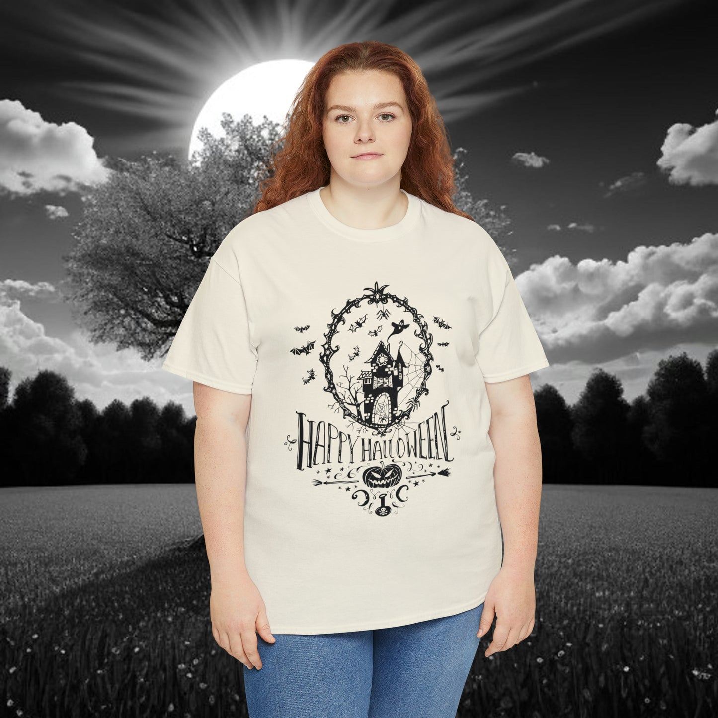 Halloween Happy Halloween - Unisex Heavy Cotton Tee