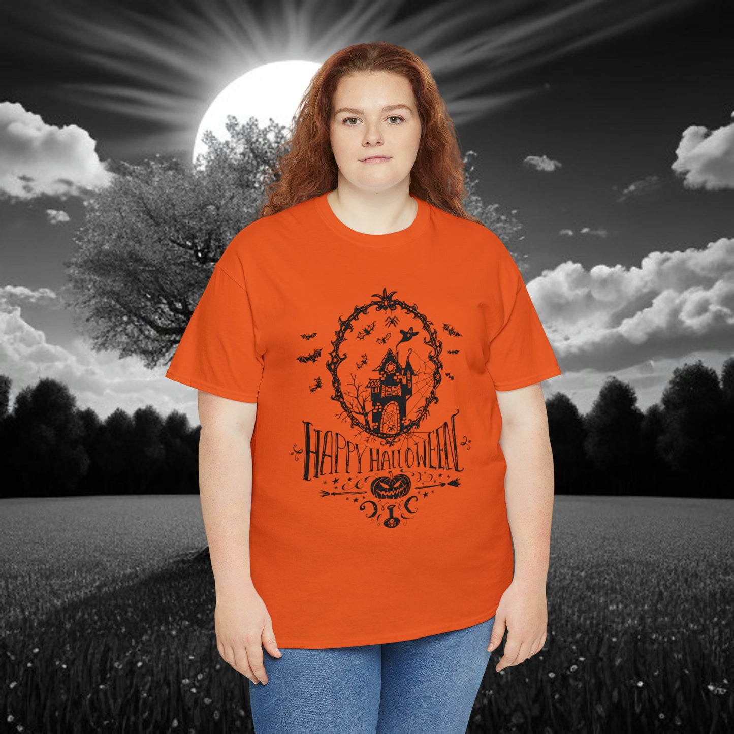 Halloween Happy Halloween - Unisex Heavy Cotton Tee