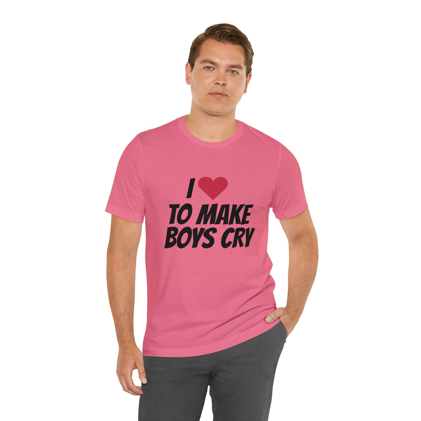Make Boys Cry - Unisex Jersey Short Sleeve Tee