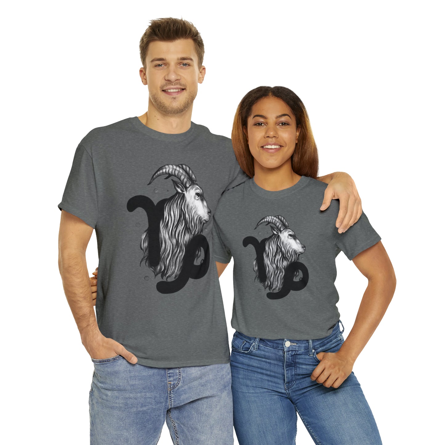 Capricorn Zodiac Sign - Unisex Heavy Cotton Tee