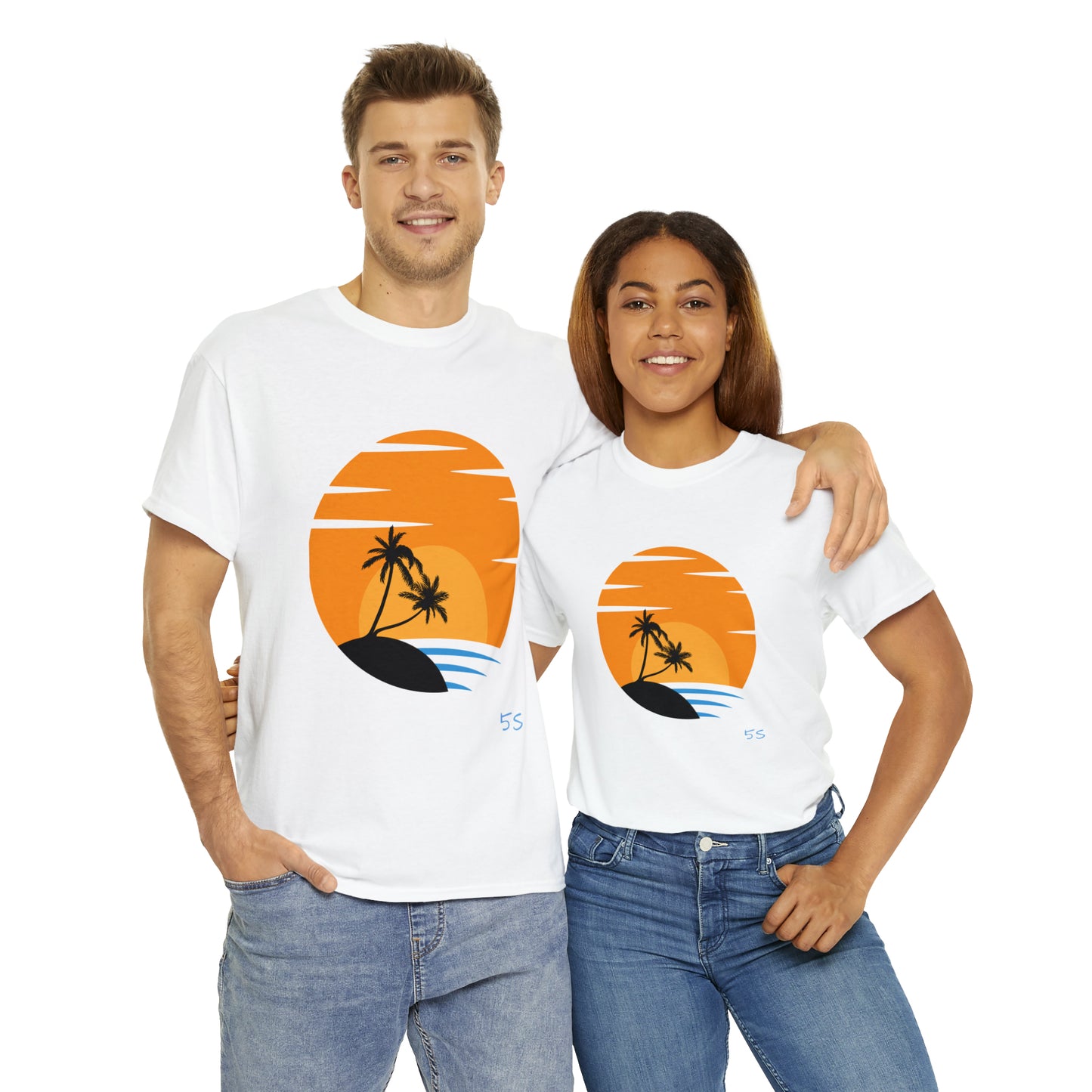 SunSet #002 - Unisex Heavy Cotton Tee
