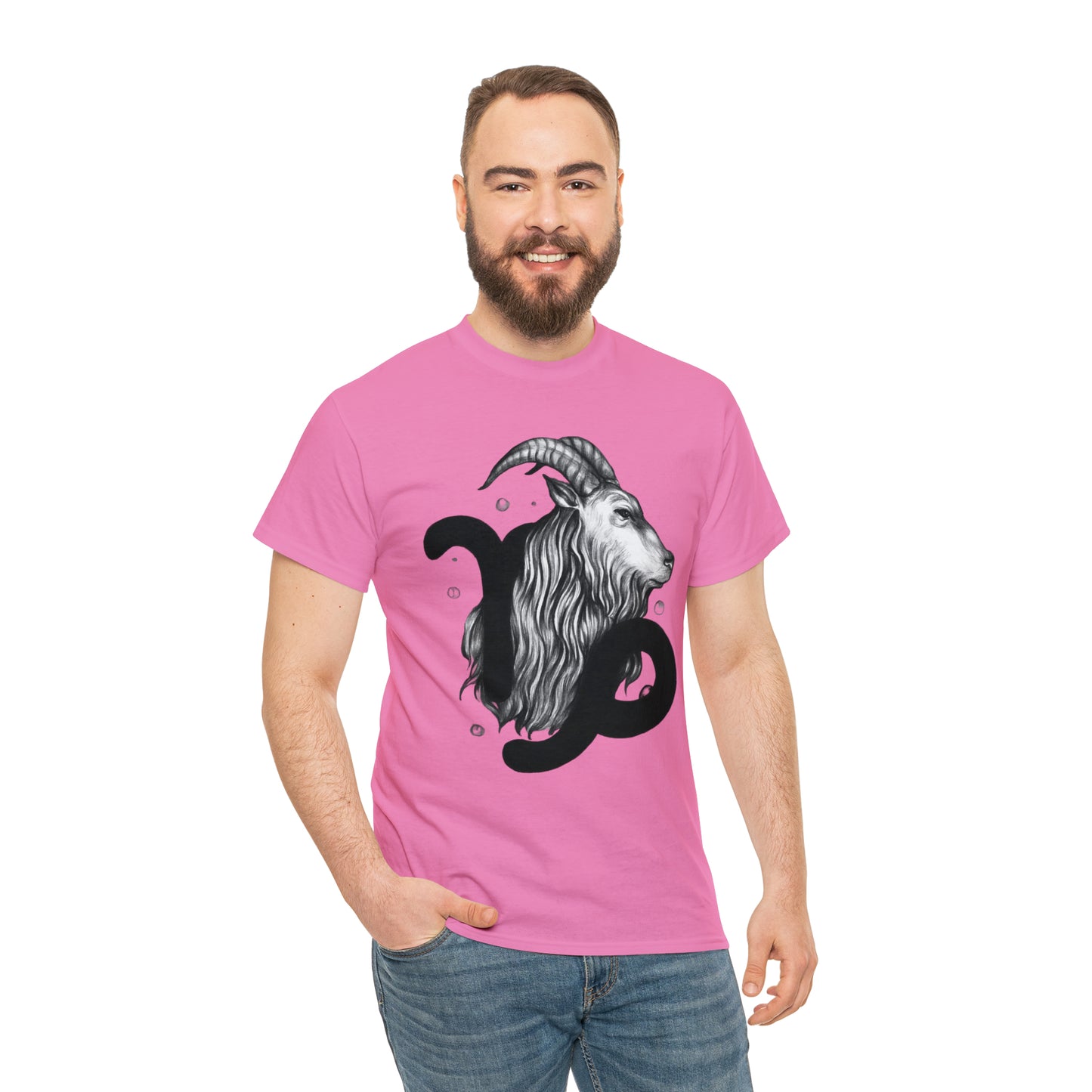Capricorn Zodiac Sign - Unisex Heavy Cotton Tee