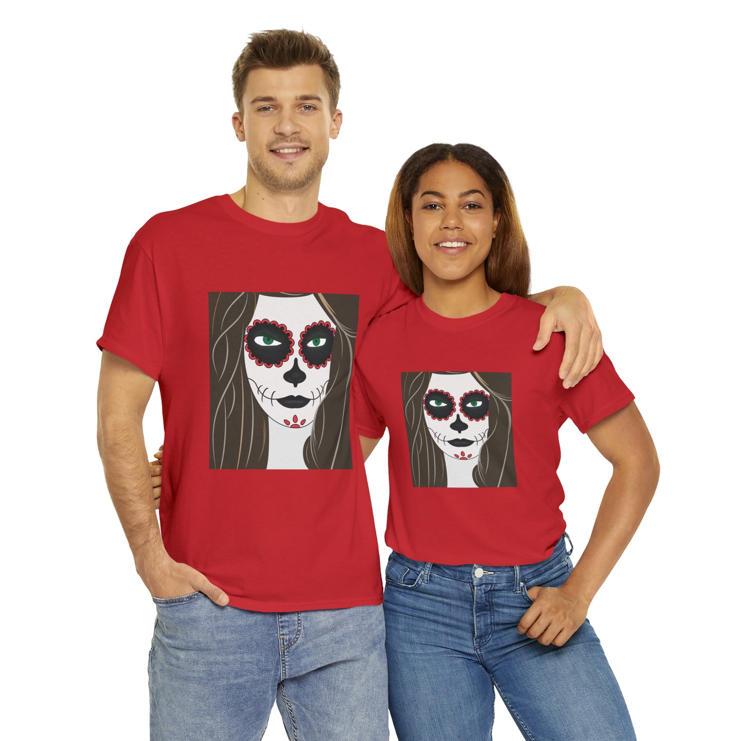 Halloween Day of the Dead 02 - Unisex Heavy Cotton Tee