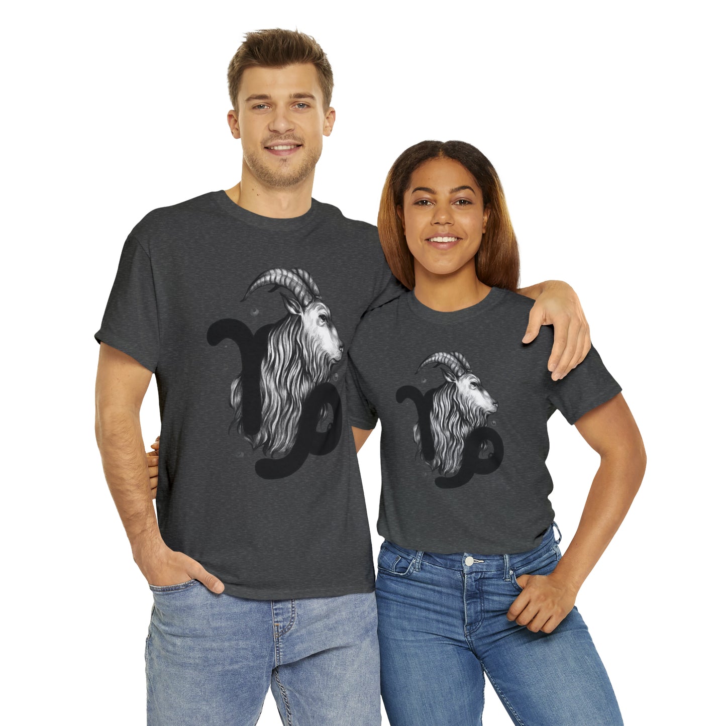 Capricorn Zodiac Sign - Unisex Heavy Cotton Tee