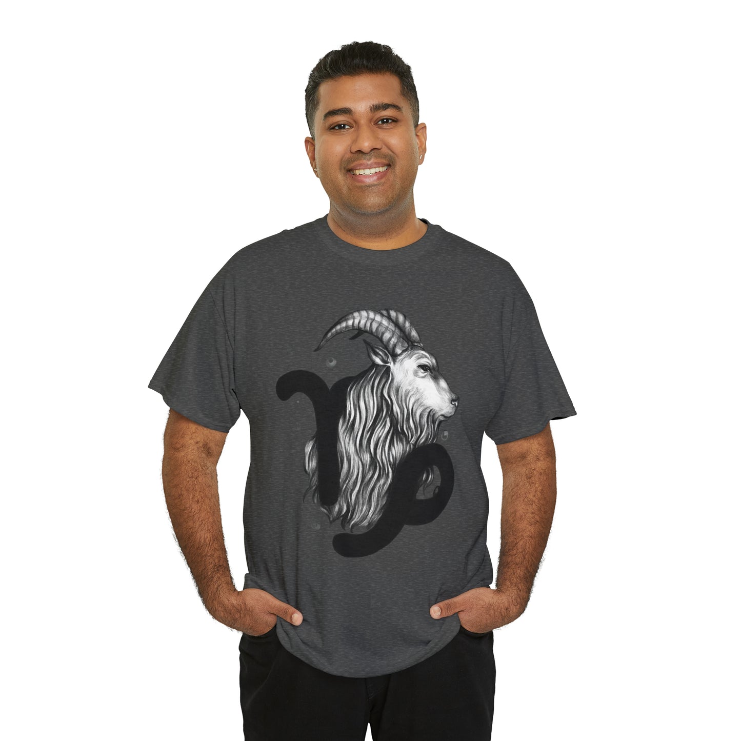 Capricorn Zodiac Sign - Unisex Heavy Cotton Tee