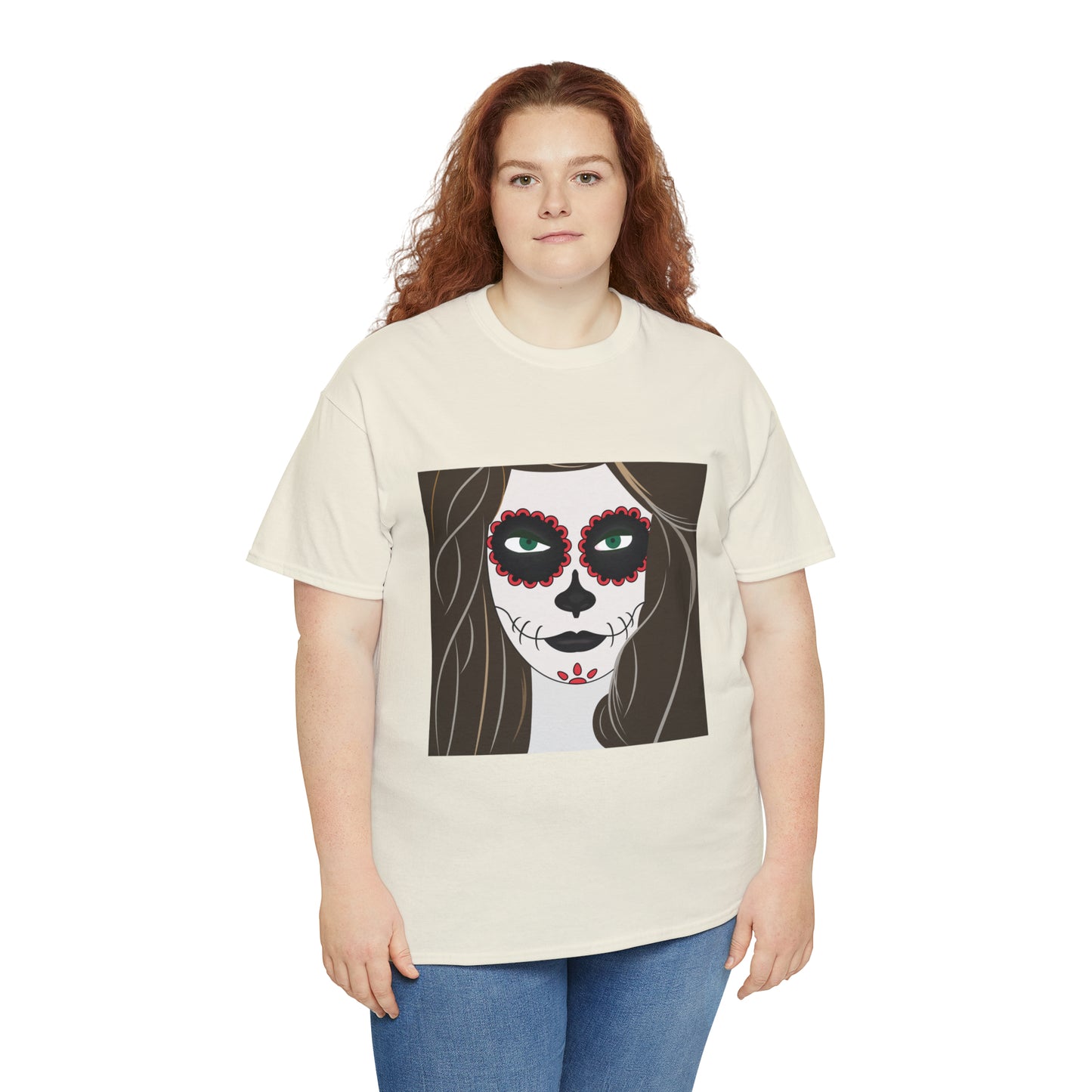 Halloween Day of the Dead 02 - Unisex Heavy Cotton Tee