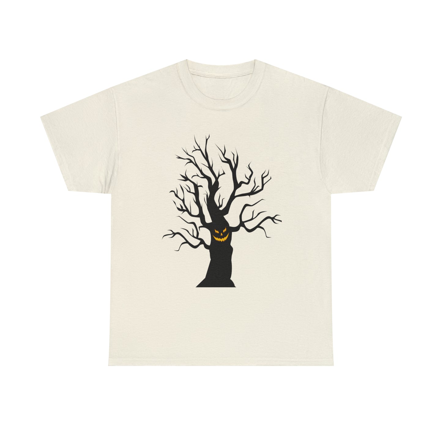Halloween Scary Tree 03 - Unisex Heavy Cotton Tee