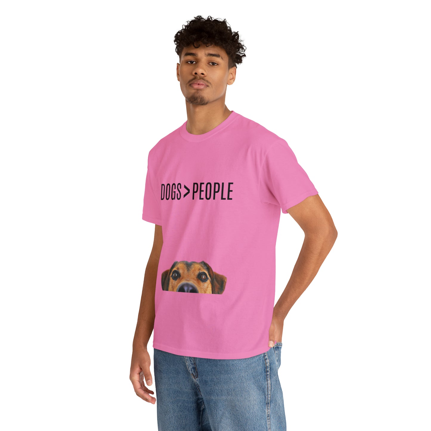 Dogs>People - Unisex Heavy Cotton Tee