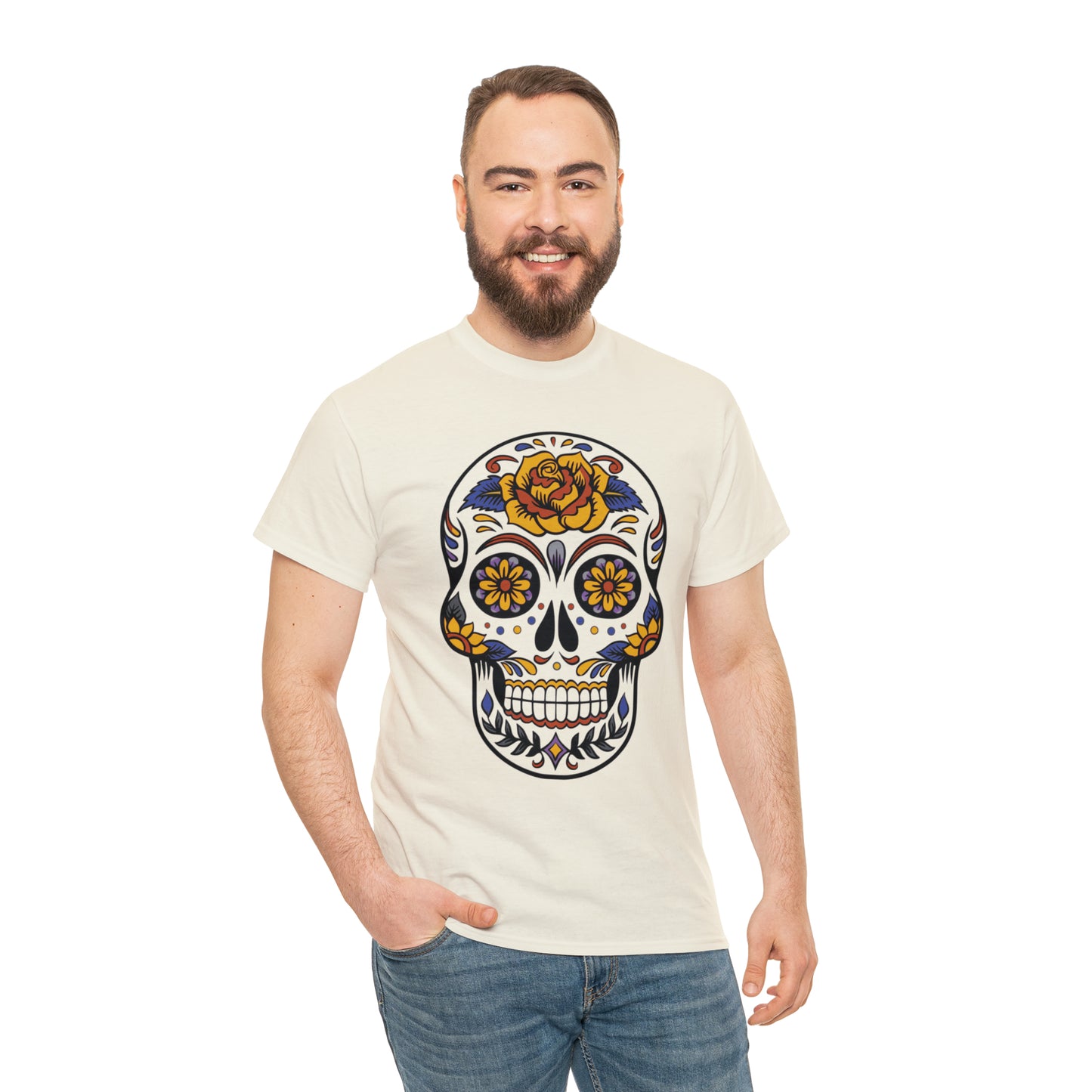 Halloween Day of the Dead 03 - Unisex Heavy Cotton Tee