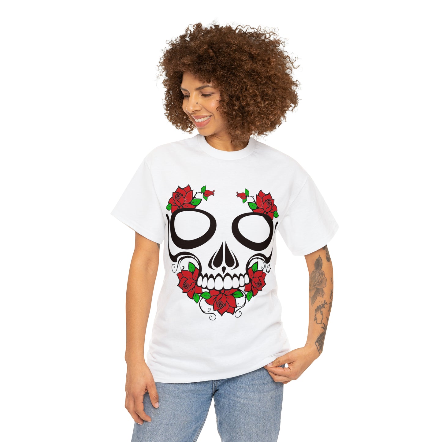 Halloween Day of the Dead 01 - Unisex Heavy Cotton Tee