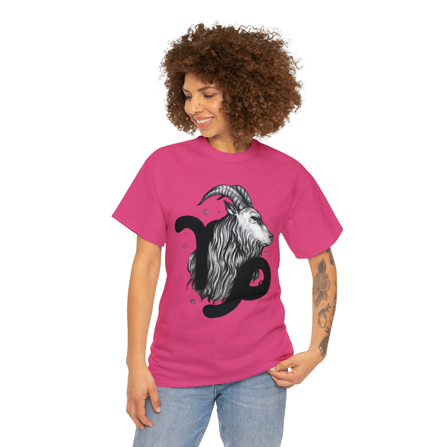 Capricorn Zodiac Sign - Unisex Heavy Cotton Tee