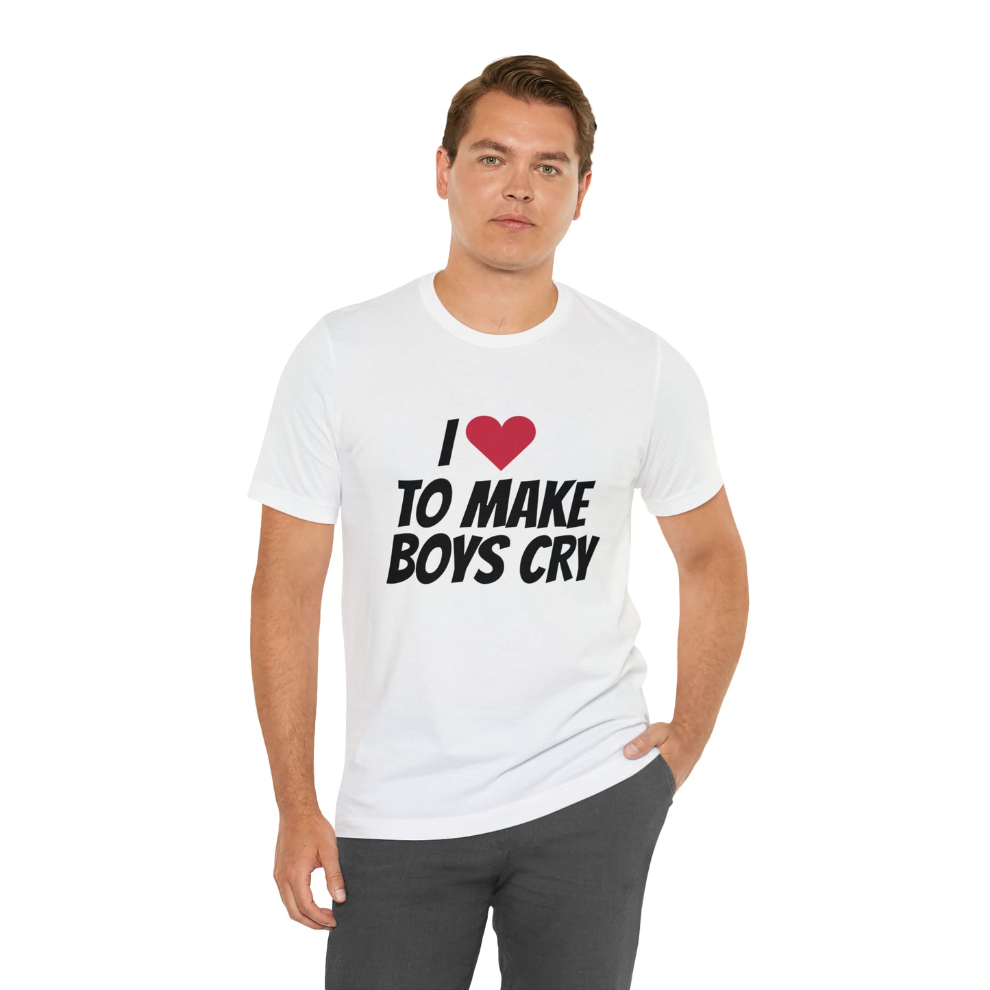 Make Boys Cry - Unisex Jersey Short Sleeve Tee