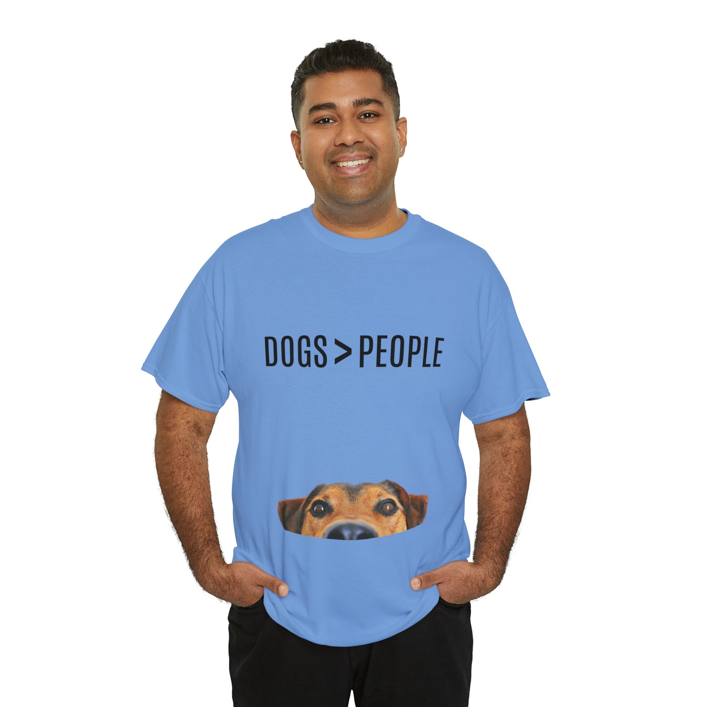 Dogs>People - Unisex Heavy Cotton Tee