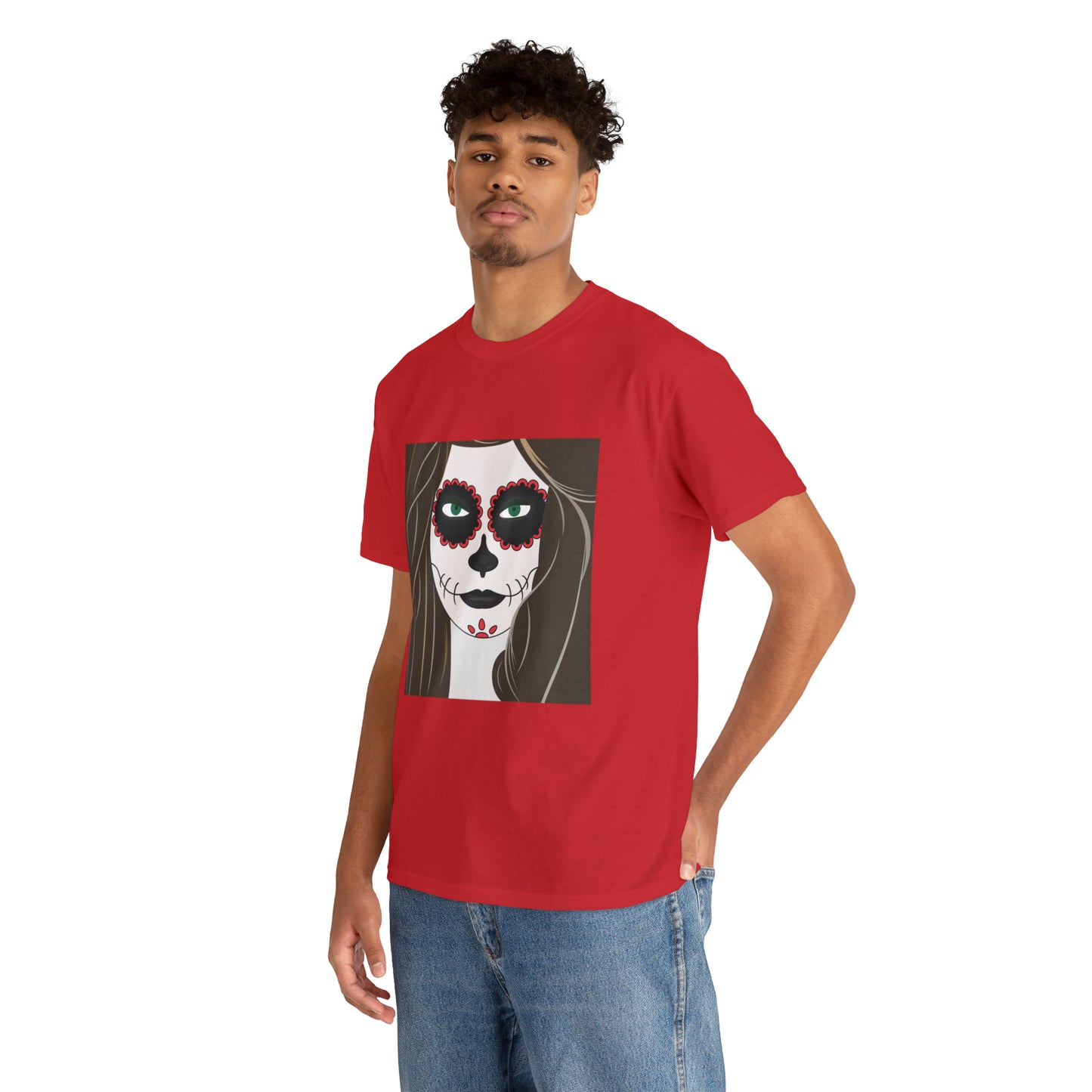Halloween Day of the Dead 02 - Unisex Heavy Cotton Tee