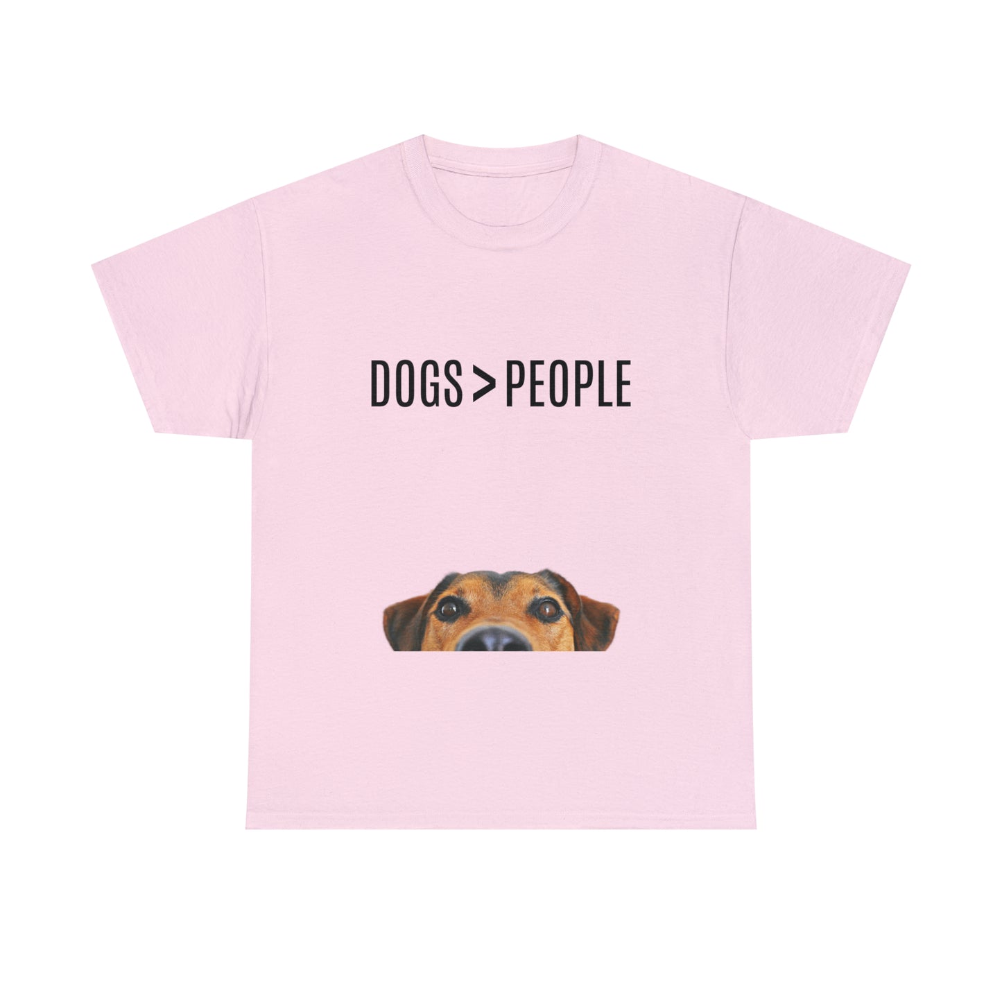 Dogs>People - Unisex Heavy Cotton Tee