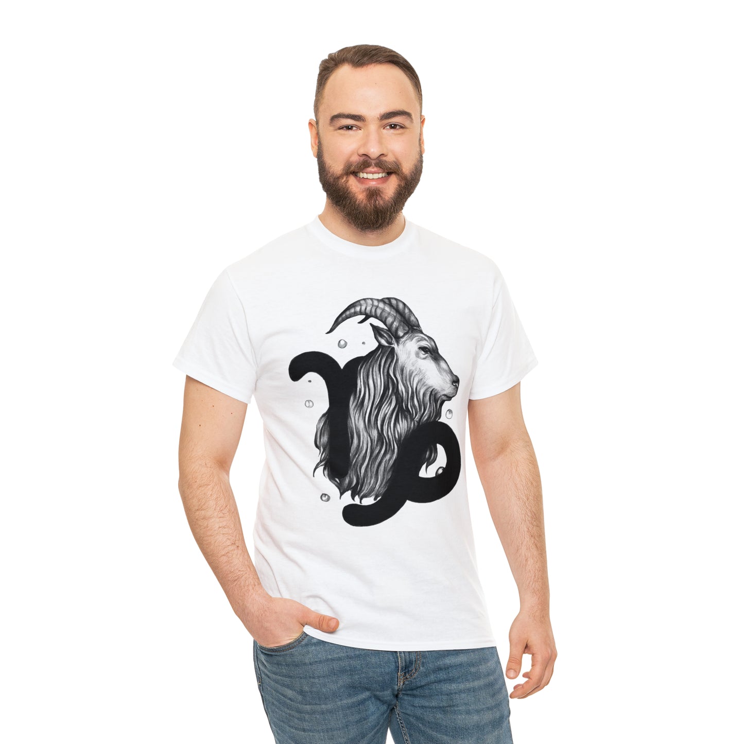 Capricorn Zodiac Sign - Unisex Heavy Cotton Tee
