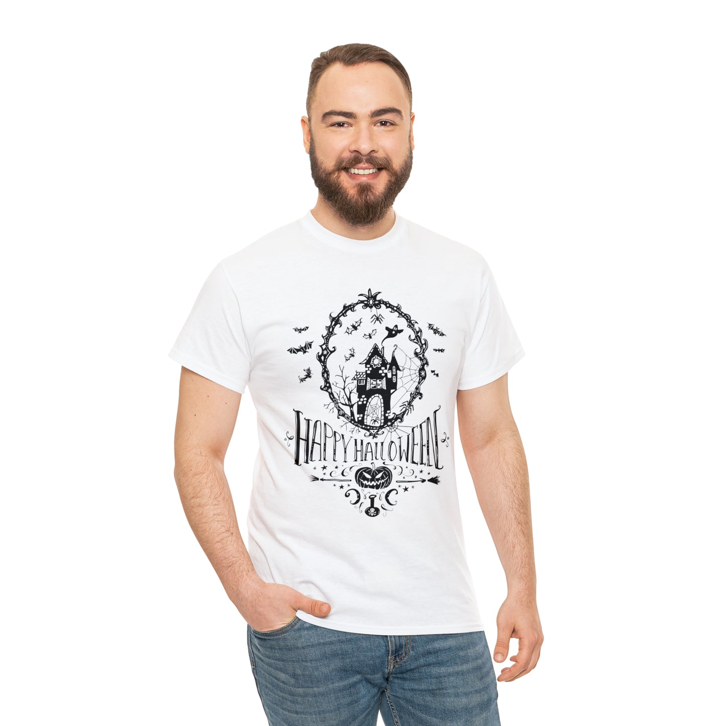 Halloween Happy Halloween - Unisex Heavy Cotton Tee